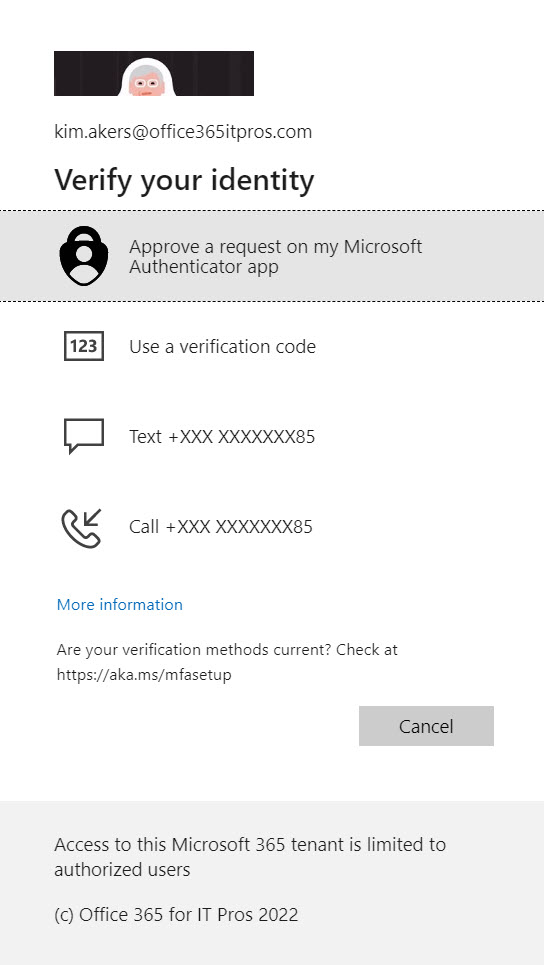 Methods available to satisfy an Azure AD MFA challenge
System-preferred authentication