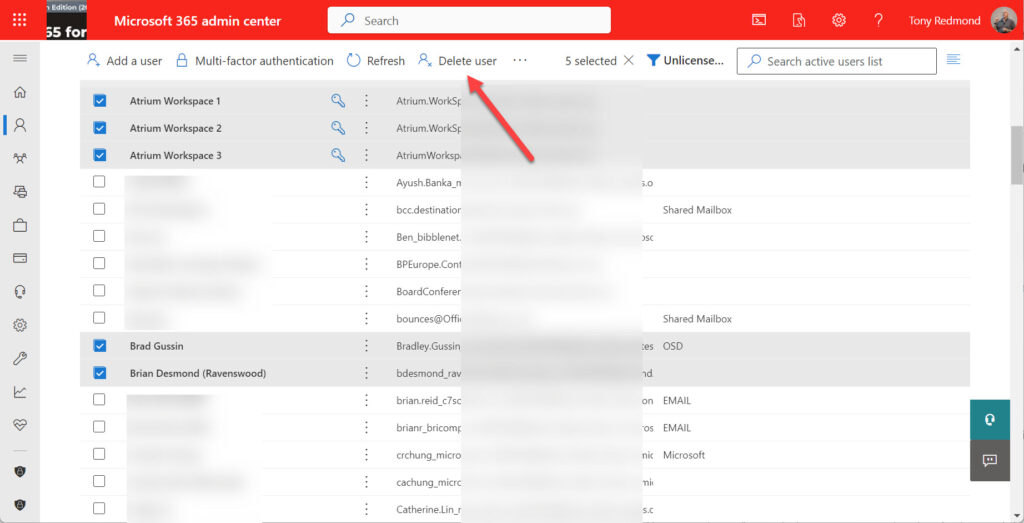 Bulk deletion of Azure AD accounts in the Microsoft 365 admin center
Bulk delete Azure AD accounts