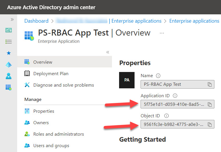 Finding app identifiers for RBAC for Applications
Role-based access controls for Applications