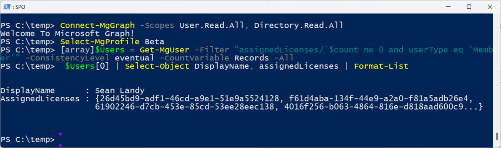 An interactive session with the Microsoft Graph PowerShell SDK
Old Azure AD modules