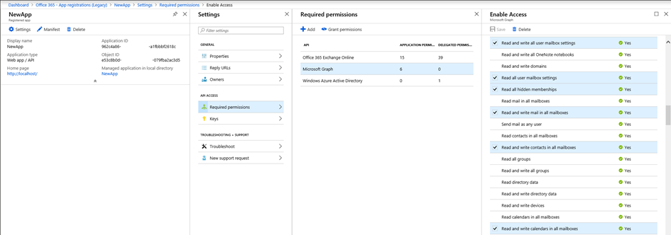 Application access policies in Exchange Online