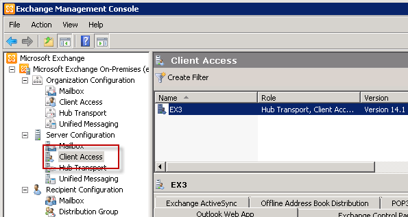 Choose the Exchange Server 2010 Client Access Server to configure for Outlook Anywhere Choose the Exchange Server 2010 Client Access Server to configure for Outlook Anywhere