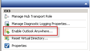 Enable Outlook Anywhere for Exchange Server 2010 Enable Outlook Anywhere for Exchange Server 2010