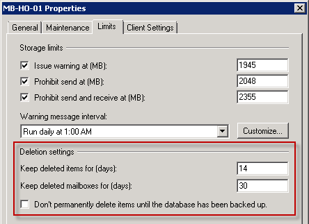 exchange-2010-mailbox-database-retention-settings How to Reconnect a Disconnected Mailbox in Exchange Server 2010