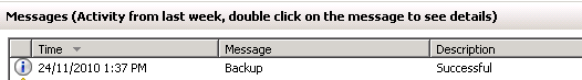 Windows Sever Backup successful for Exchange 2010 Mailbox server Windows Sever Backup successful for Exchange 2010 Mailbox server