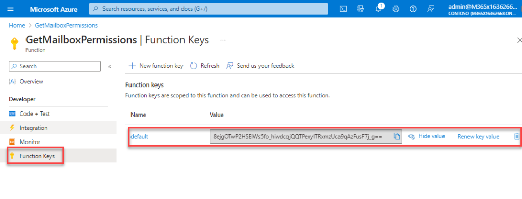 Using Azure Functions for Exchange Online