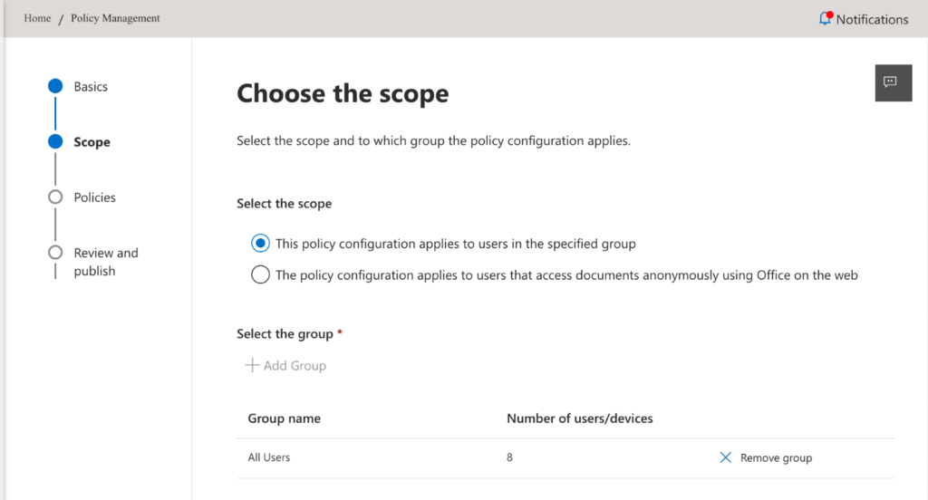 Office Cloud Policy Service