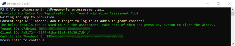 Tenant-to-Tenant Migration Assessment